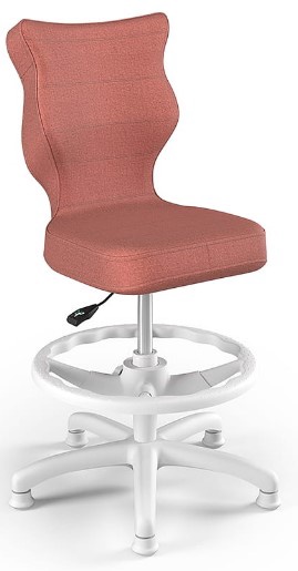Bērnu krēsls Petit White MT08 Size 3 HC+F, balta/rozā, 550 mm x 765 - 895 mm