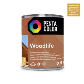 Пропитка древесины Pentacolor Woodlife, калужница, 0.9 l