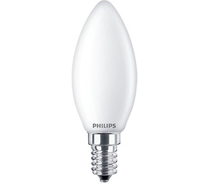 Лампочка Philips LED, B35, теплый белый, E14, 60 Вт, 806 лм