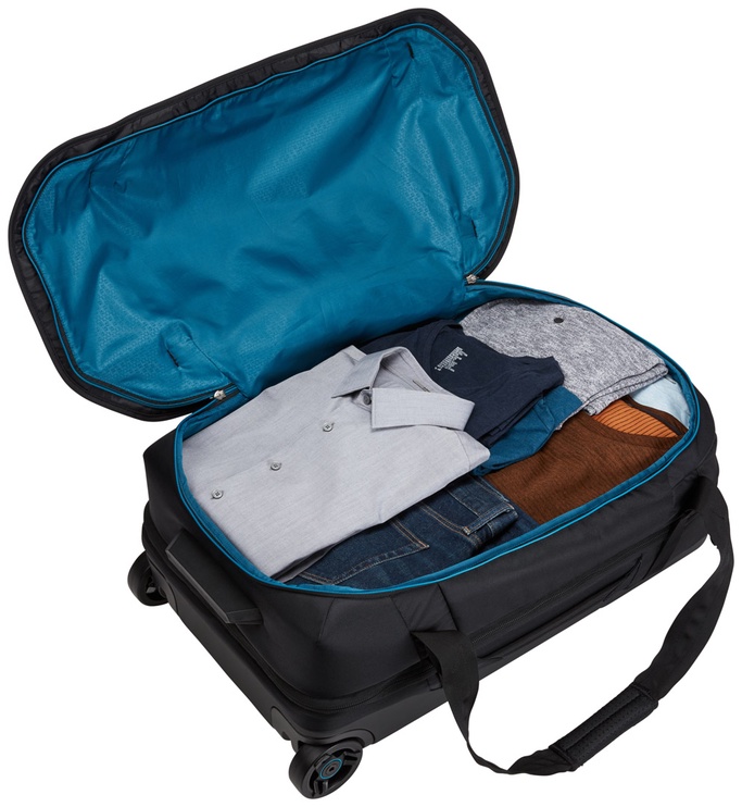 Ceļojumu soma uz riteņiem Thule Subterra Wheeled Duffel, melna, 75 l