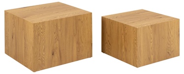 Kafijas galdiņu komplekts DICE Liv, koka, 58 cm x 58 cm x 40 cm