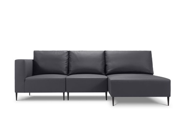 Kampinė lauko sofa Calme Jardin Fiji, tamsiai pilka, dešininė, 147 cm x 260 cm x 93 cm