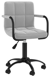 Kontoritool VLX Velvet 334710, must/helehall