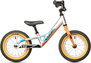 Балансирующий велосипед Cube Cubie 120, синий/серебристый/oранжевый, 12″