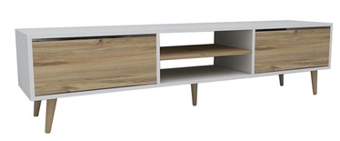 TV-laud Kalune Design Kraf 180, pruun/valge, 180 cm x 40 cm x 50 cm