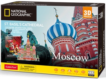 3D puzle Cubicfun National Geographic ST.Basil's Cathedral, 29 cm x 24.7 cm