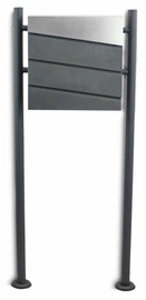 Postkast Bituxx B2M 3301, grafiit, 16 cm x 50 cm x 120 cm