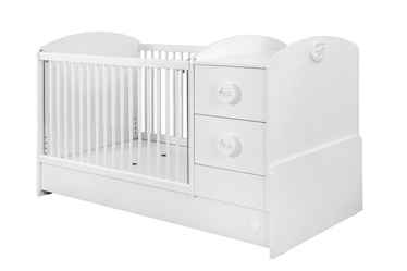 Детская кровать Kalune Design Cotton, белый, 164 x 83 см