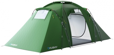 Četrvietīga telts Husky Boston 4 1H0-9976, zaļa