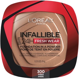 Tonālais krēms L'Oreal Infaillible 24h Fresh Wear Compact 300 Amber, 9 g