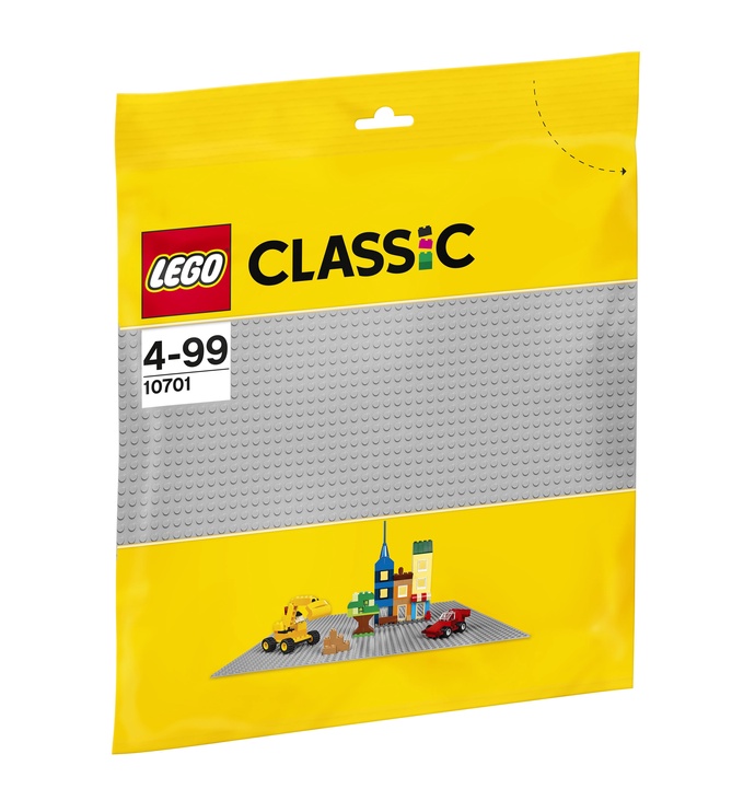 Piederumi LEGO Classic Pelēka būvpamatne 10701