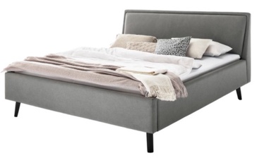 Кровать Frieda, 140 x 200 cm, черный/светло-серый