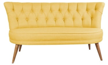 Diivan Hanah Home Richland 2-Seat, kollane, 140 x 71 cm x 80 cm