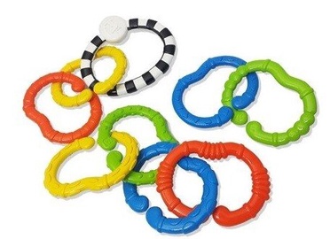 Прорезыватель B-kids Link Ems, многоцветный, 9 шт.