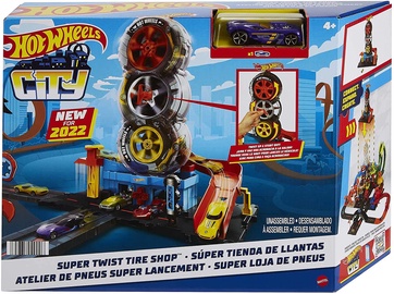 Autotrase Mattel Hot Wheels City Super Tire Shop Play Building HDP02