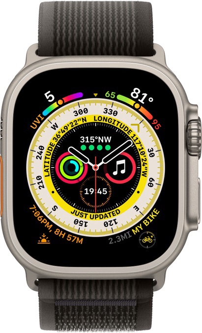 Умные часы Apple Watch Ultra GPS + Cellular 49mm S/M LT, титановый
