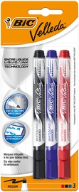 Veekindel marker Bic Velleda 905456, 2 mm, sinine/must/punane, 3 tk