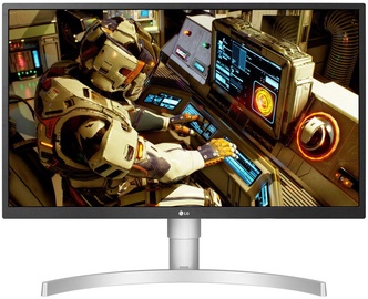 Монитор LG 27UL550-W, серебристый, 27″ (товар с дефектом/недостатком)