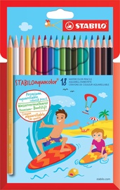 Цветные карандаши Stabilo Aquacolor, 18 шт.