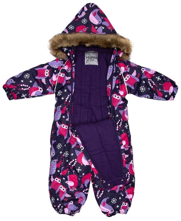 Комбинезон зима c подкладкой, детские Huppa Keira 300G, фиолетовый/темно фиолетовый, 80 см