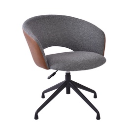 Офисный стул Home4you Karina 38911, 62 x 60 x 68 - 74 см, серый/светло-коричневый
