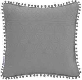 Декоративная подушка AmeliaHome Meadore, графитовый, 450 мм x 450 мм
