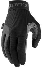 Velo cimdi universāls Cube PRO Long Finger, melna, XS