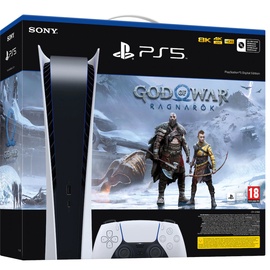 Spēļu konsole Sony PlayStation 5 Digital Edition + God of War: Ragnarök, HDMI