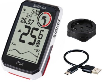 Velosipēdu dators Sigma ROX 4.0 GPS COMP296, plastmasa, balta