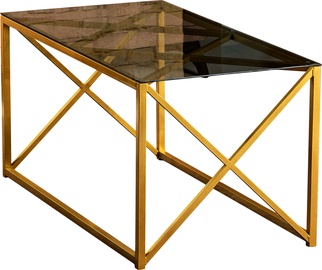 Kafijas galdiņš Kalune Design Iliomar, zelta, 940 mm x 490 mm x 466 mm