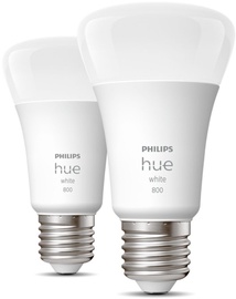 Светодиодная лампочка Philips LED, белый, E27, 9 Вт, 806 лм, 2 шт.