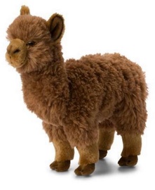 Mīkstā rotaļlieta WWF Alpaca, brūna, 31 cm