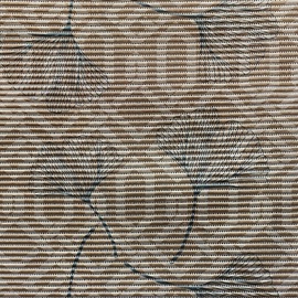 Vannas istabas paklājs Besk, brūna/bēša, 100 cm x 65 cm