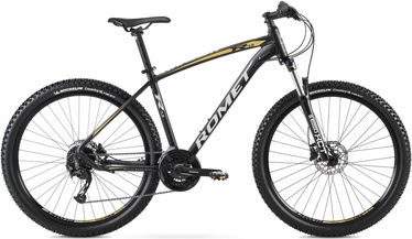 Velosipēds kalnu Romet Rambler R7.3, 27.5 ", 18" (44.45 cm) rāmis, zelta/melna