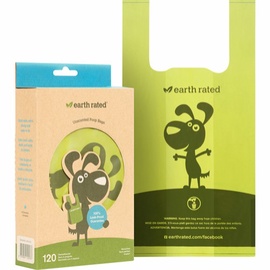 Пакеты для собачьих экскрементов Earth Rated Poop Bags With Handle 521701, 120 шт.