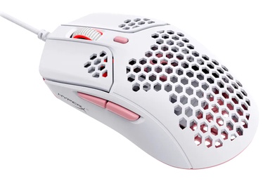Игровая мышь HyperX Pulsefire Haste usb type-c, белый/розовый