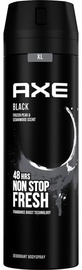 Vīriešu dezodorants Axe Black 48hrs Non Stop Fresh XL, 200 ml