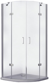 Душевая кабина Besco Viva VP-80-195-C, полукруглая, без поддона, 800 мм x 800 мм x 1950 мм