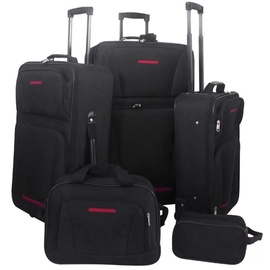 Koferu komplekts VLX 5 Piece Travel 90154, melna, 350 x 180 x 510 mm