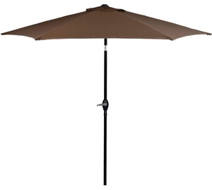 Садовый зонт от солнца Springos Garden, 260 см, коричневый/черный
