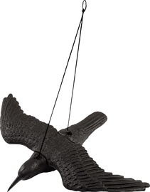 Dekorācija "Putns" Greenmill Flying Crow, 38 cm x 53 cm x 8 cm, melna