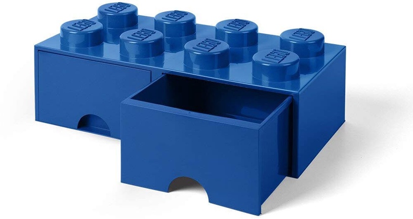 Hoiukast, esemete hoidmiseks/mänguasjade jaoks LEGO®, sinine, 50 x 25 x 18 cm