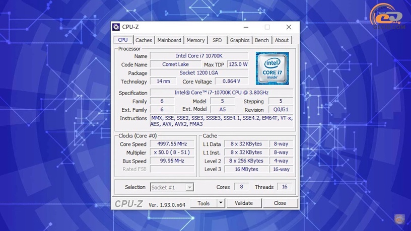 Процессор Intel Intel® Core™ i7-10700K, 3.8ГГц, LGA 1200, 16МБ