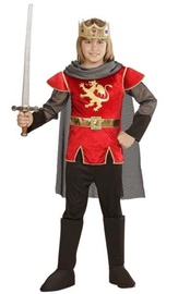 Kostüüm lastele kuningas Widmann King Arthur, kuldne/must/punane, polüester, 140 cm
