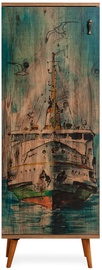 Skapis Kalune Design Just Home Ada, zila/koka, 38 cm x 48 cm x 149 cm