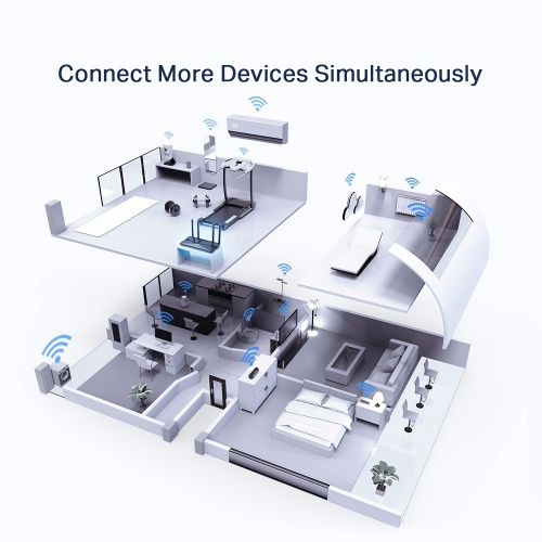 Maršrutizatorius TP-Link AX50 AX3000 Dual Band Gigabit Wi-Fi 6, juoda