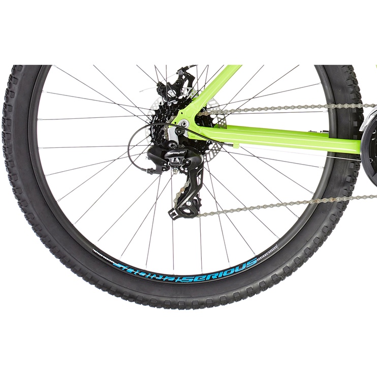 Велосипед горный Serious Rockville Disc, 27.5 ″, 18" (46 cm) рама, синий/зеленый