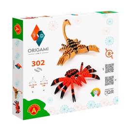 Papīra figūru izgatavošanas komplekts Alexander Origami 3D 2in1 25651, daudzkrāsains