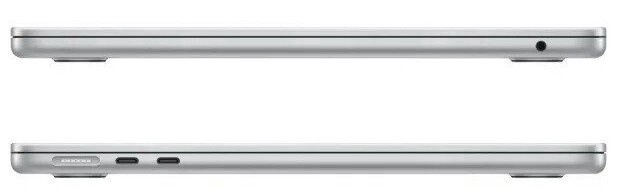 Ноутбук Apple MacBook Air MLXY3ZE/A/67W, M2, 8 GB, 256 GB, 13.6 ″, M2 8-Core, серебристый