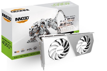 Видеокарта Inno3D GeForce RTX™ 4060 Ti N406T2-16D6X-178055W, 16 ГБ, GDDR6